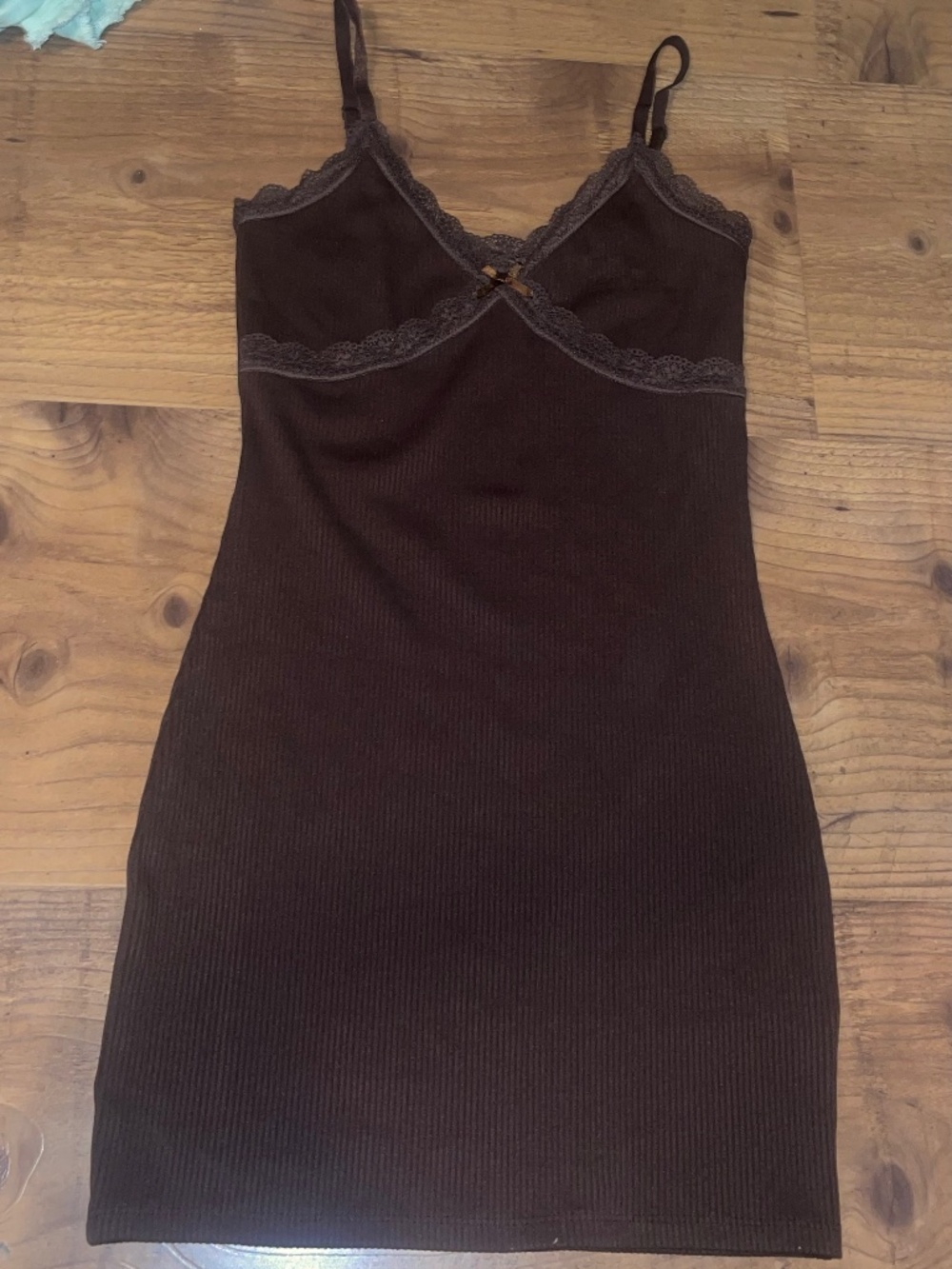 Brown bodycon dress